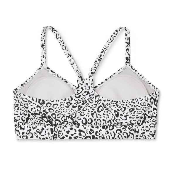 Kona Sol Size Small 4-6 Animal Print Twist Front Racerback Bikini Swim Top - Picture 4 of 7